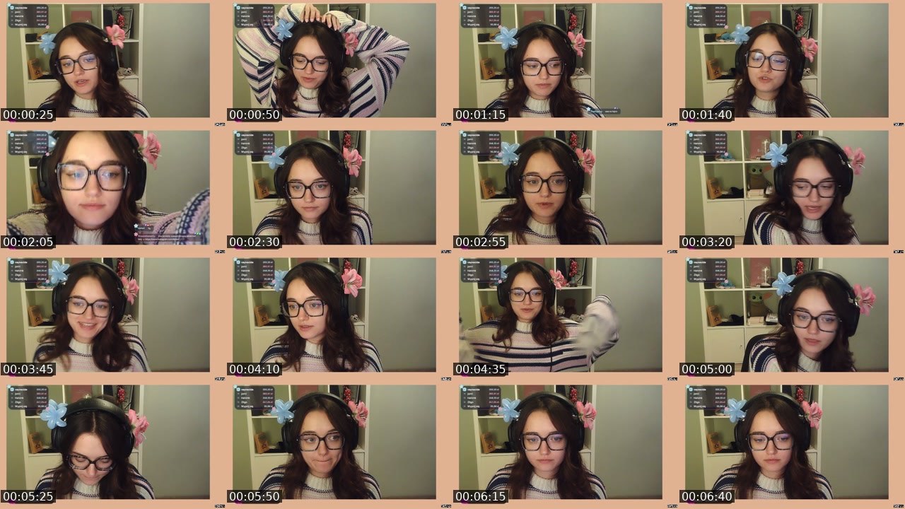 Contact-sheet preview of lismeii's Twitch recording