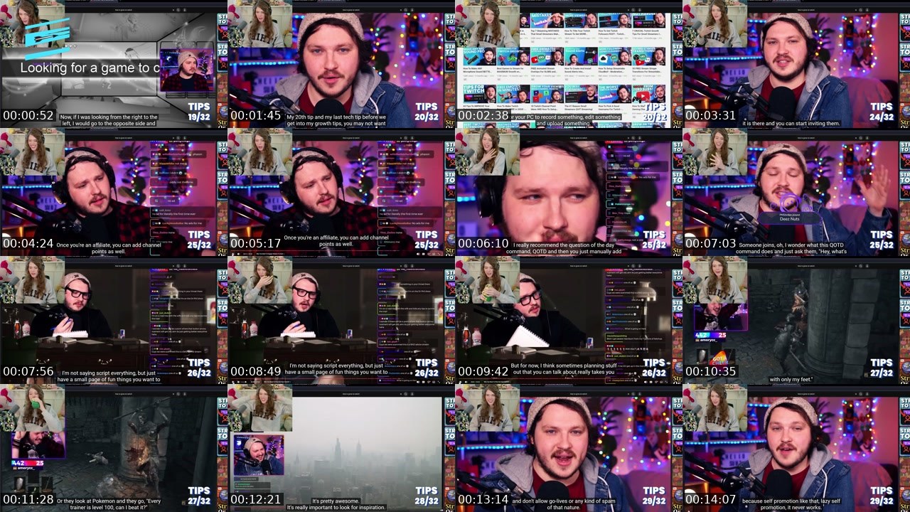 Contact-sheet preview of PMSJordan's Twitch recording