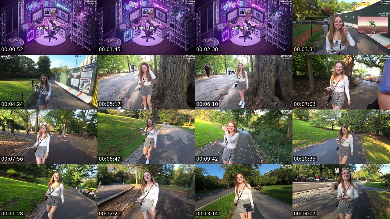 Contact-sheet preview of Lyssaurora's Twitch recording