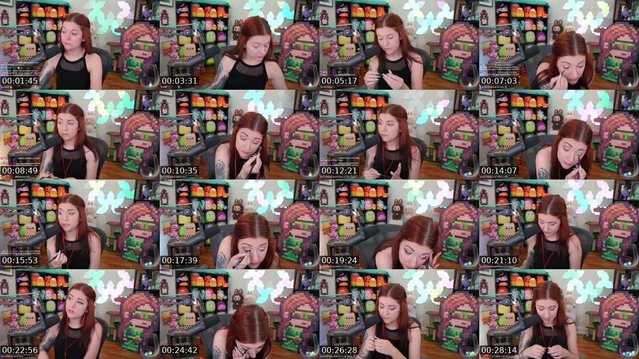 Contact-sheet preview of Cahlaflour's Twitch recording