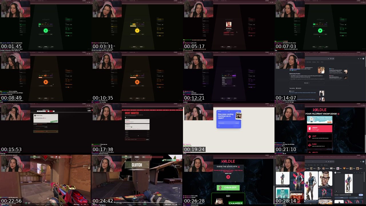 Contact-sheet preview of belflower_'s Twitch recording