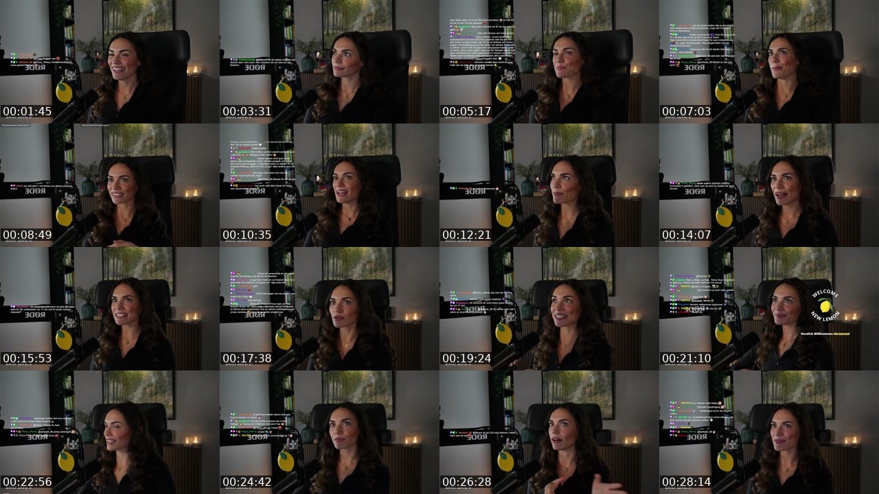 Contact-sheet preview of Zula's Twitch recording