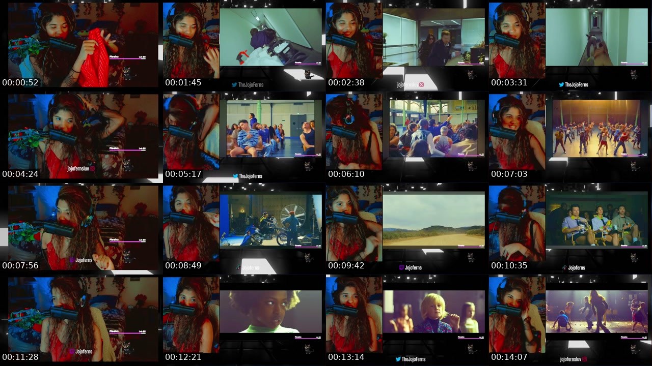 Contact-sheet preview of Jojoferns's Twitch recording