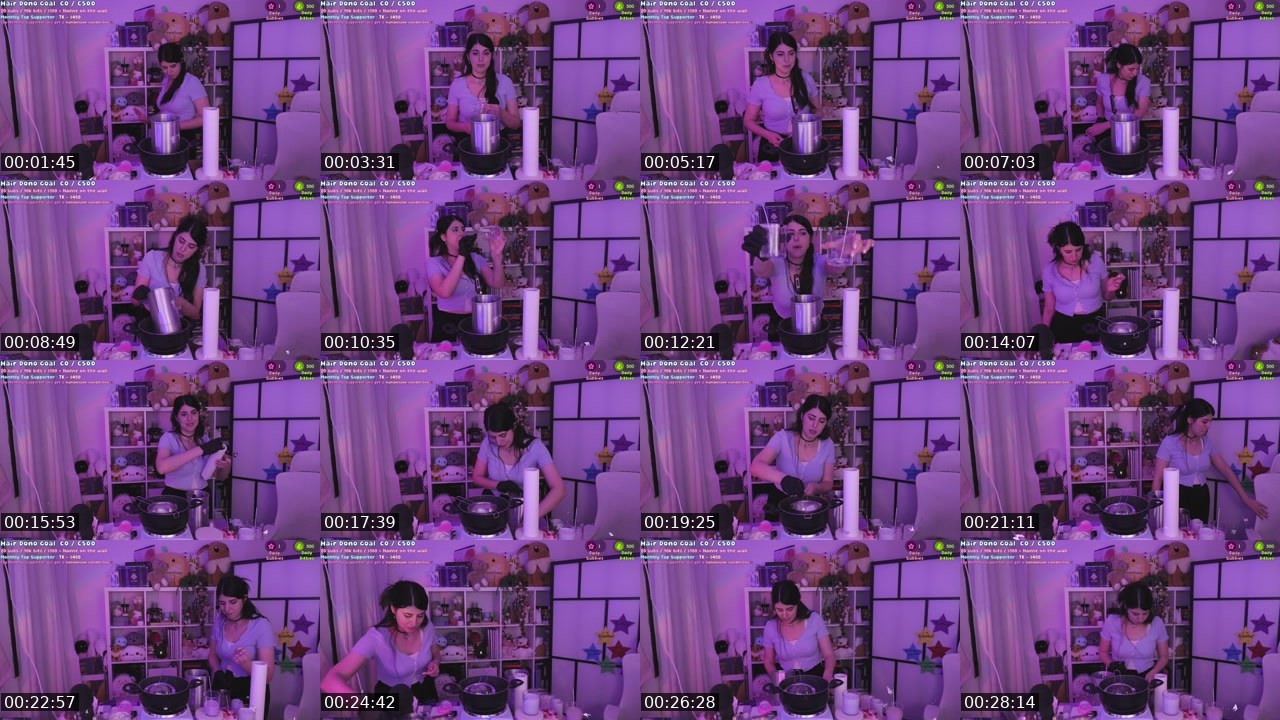 Contact-sheet preview of isel's Twitch recording