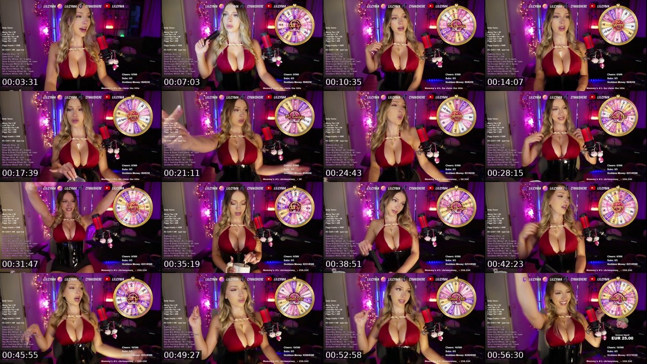 Contact-sheet preview of lilcyma's Twitch recording