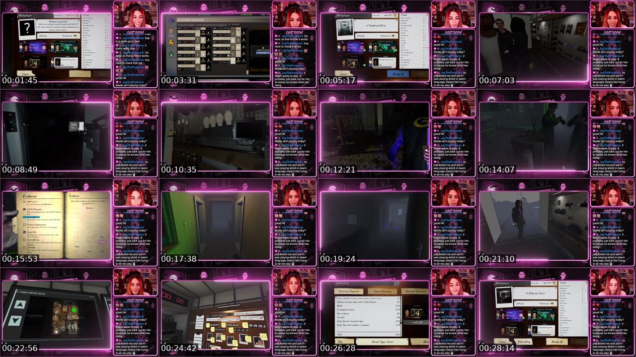 Contact-sheet preview of BadBeach888's Twitch recording