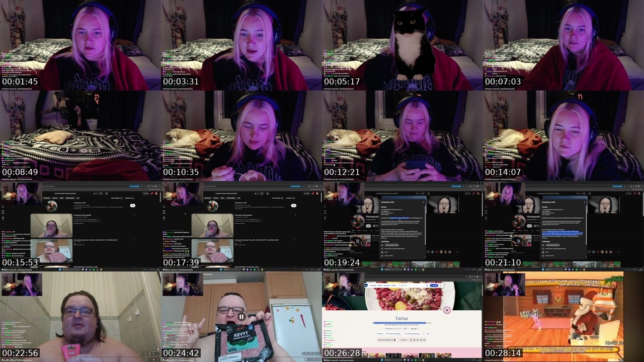 Contact-sheet preview of suhmuri's Twitch recording
