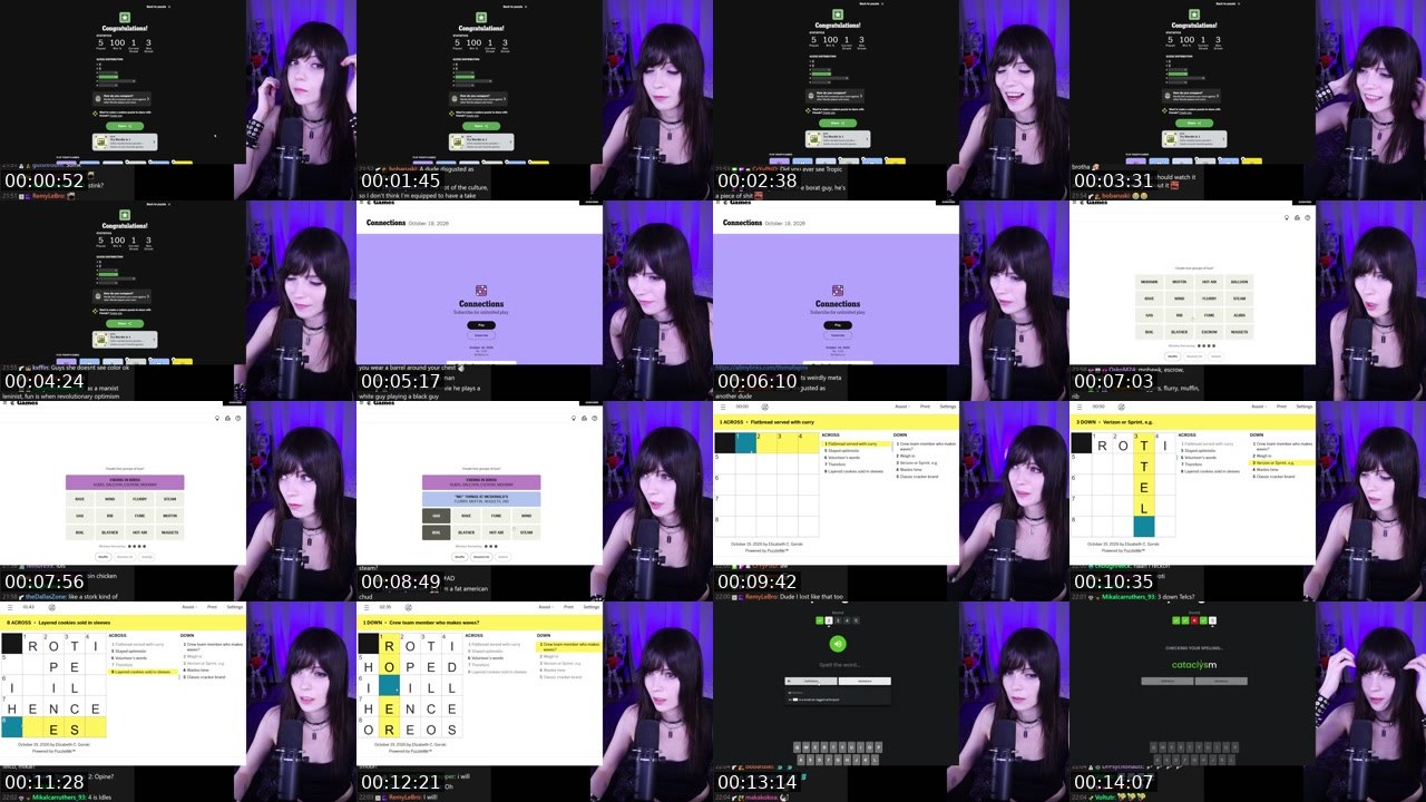Contact-sheet preview of MafiaJinx's Twitch recording