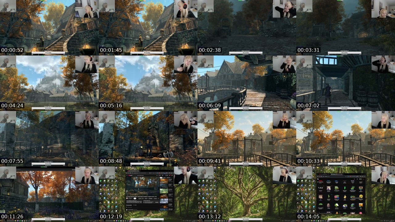 Contact-sheet preview of mmilla's Twitch recording