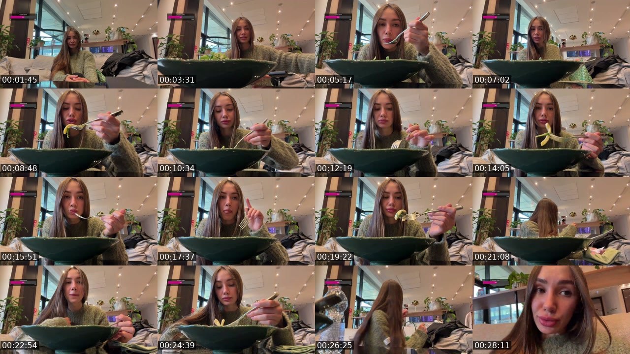 Contact-sheet preview of AlishaMalinova's Twitch recording