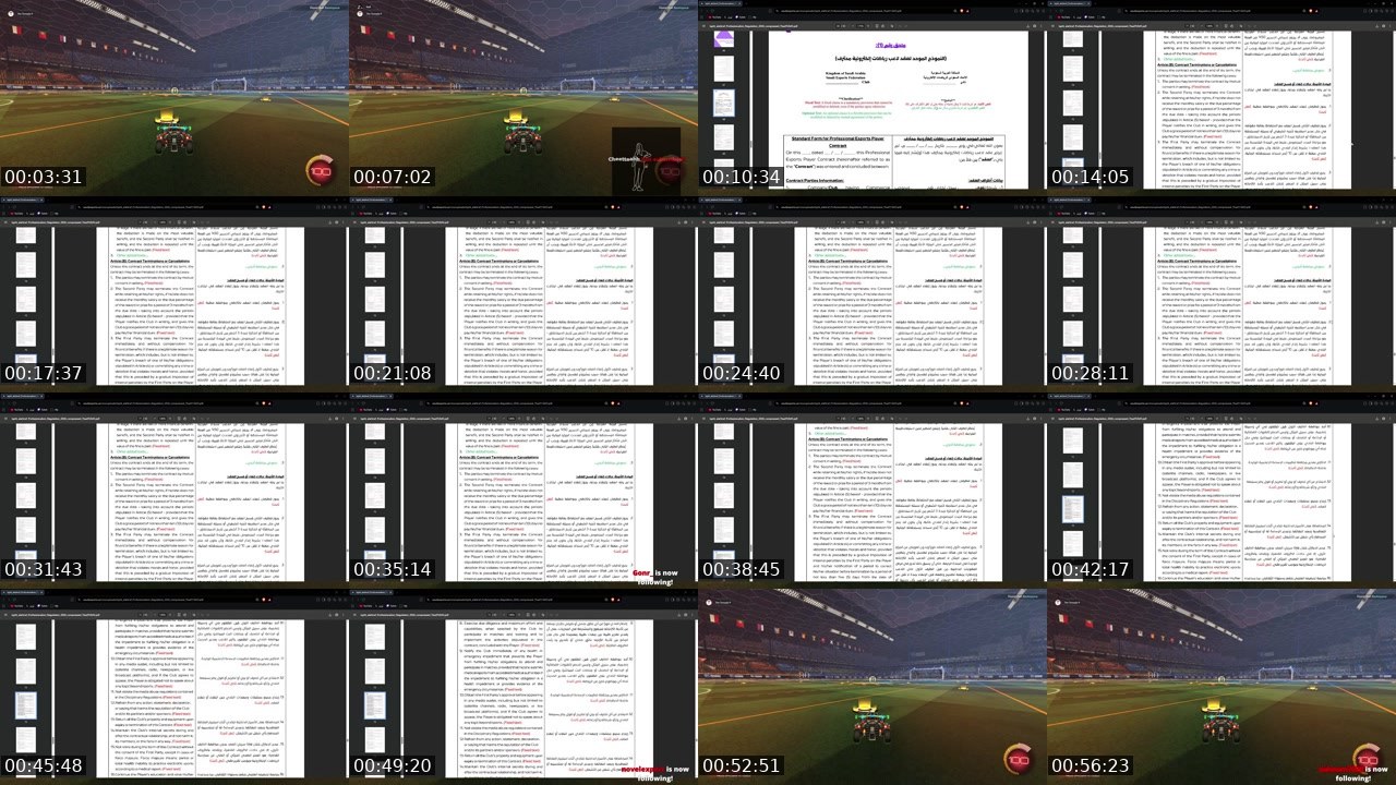 Contact-sheet preview of ixKillerx's Twitch recording