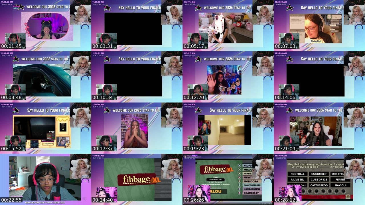 Contact-sheet preview of gabbiibunnii's Twitch recording