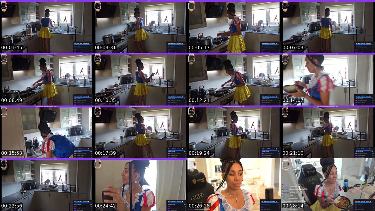 Contact-sheet preview of Redivivus's Twitch recording