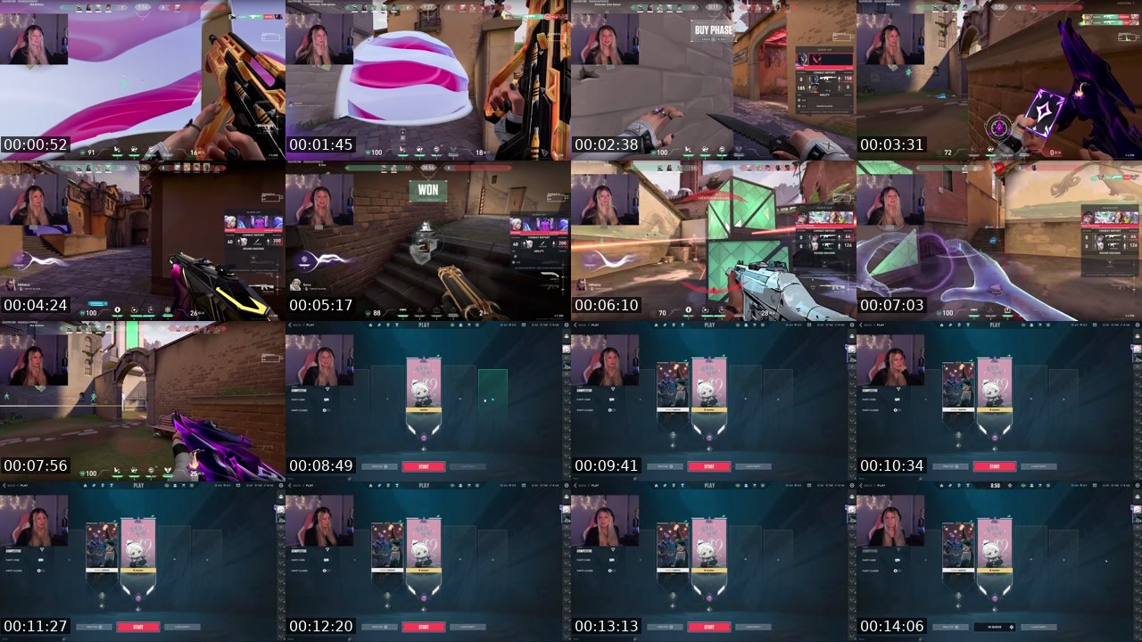 Contact-sheet preview of ashamedddd's Twitch recording