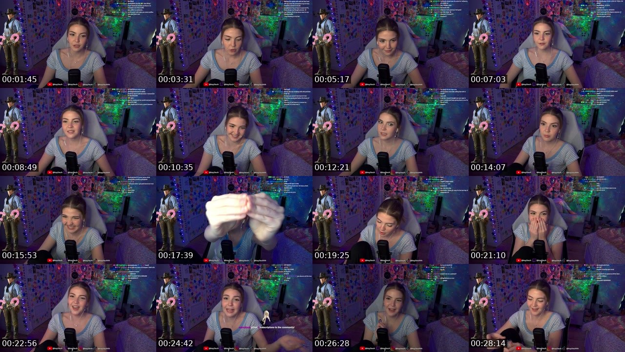 Contact-sheet preview of kaylieuh's Twitch recording