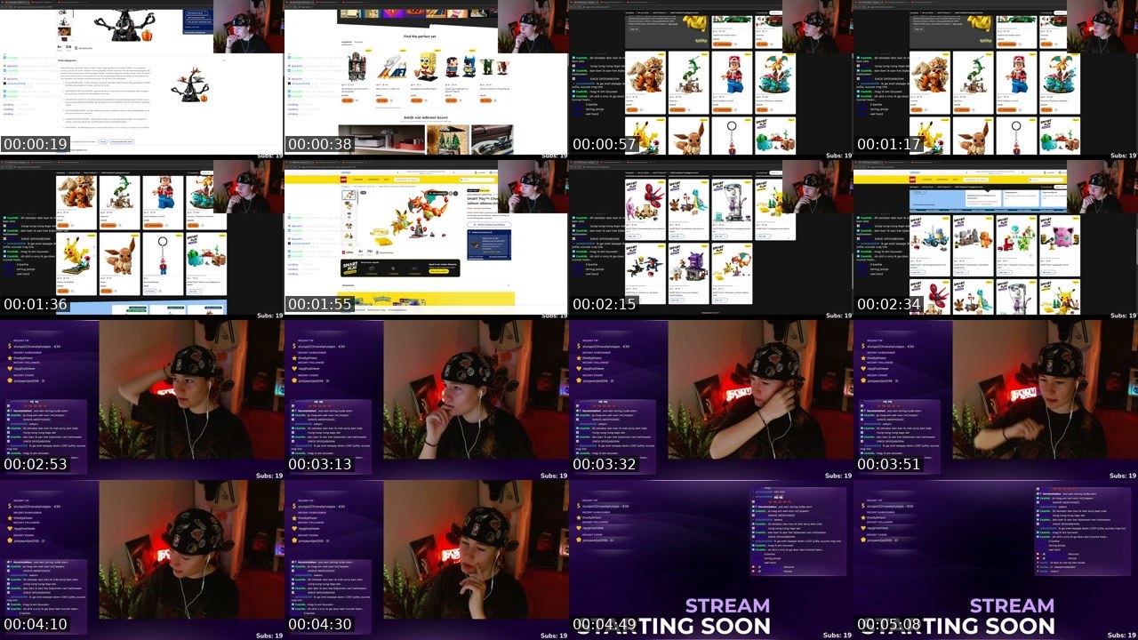Contact-sheet preview of loisbrickhouse's Twitch recording
