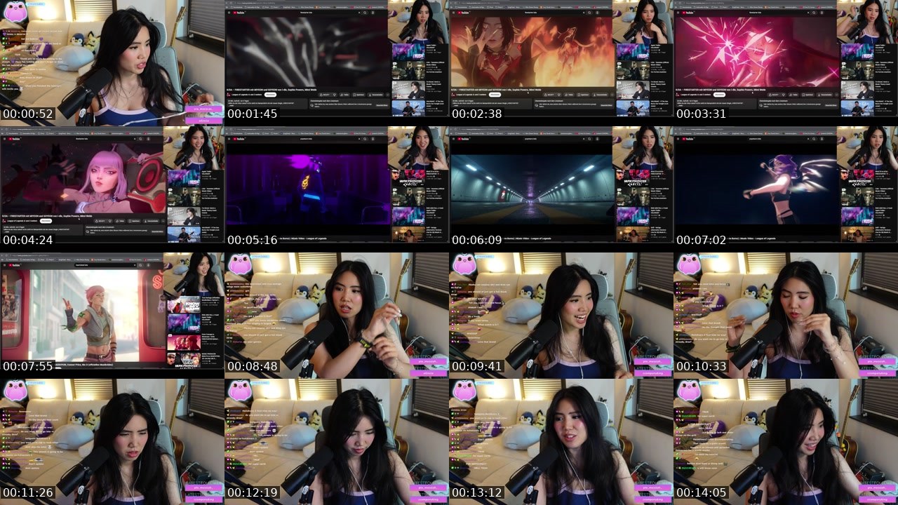 Contact-sheet preview of DreaLeFay's Twitch recording