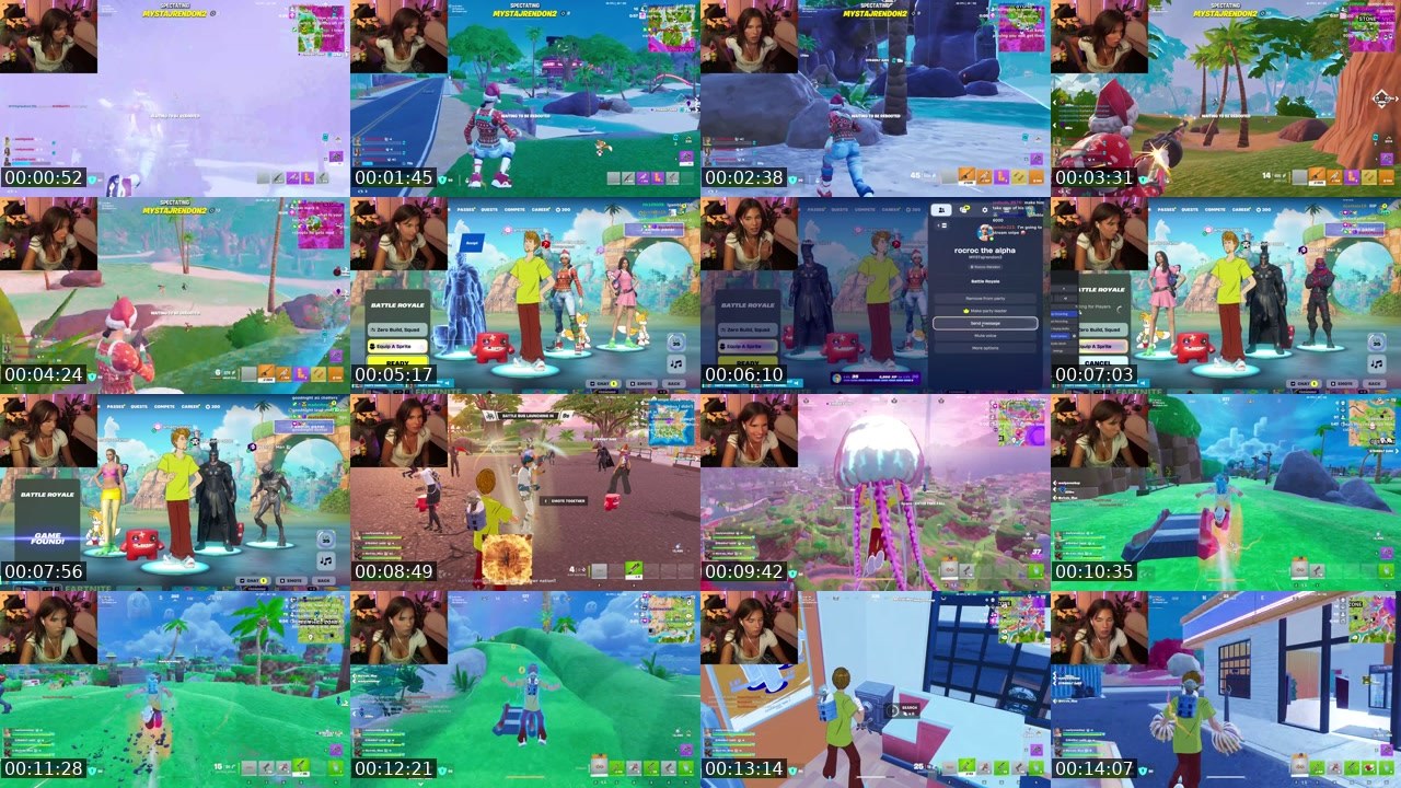 Contact-sheet preview of amethystdoll's Twitch recording