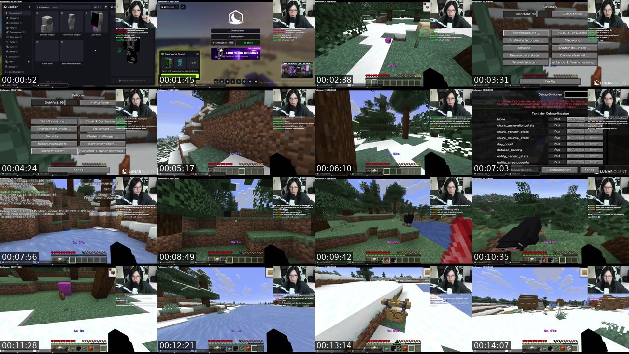 Contact-sheet preview of Weeelpe's Twitch recording