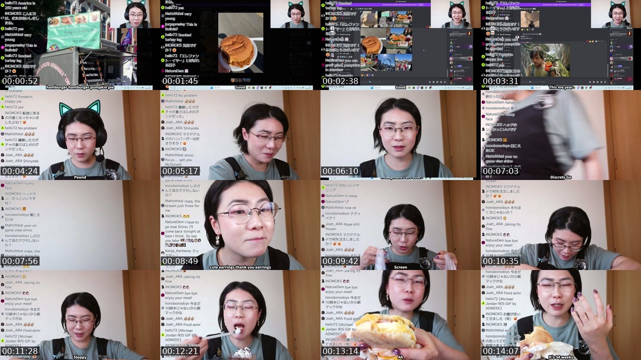 Contact-sheet preview of yoruno_shino's Twitch recording