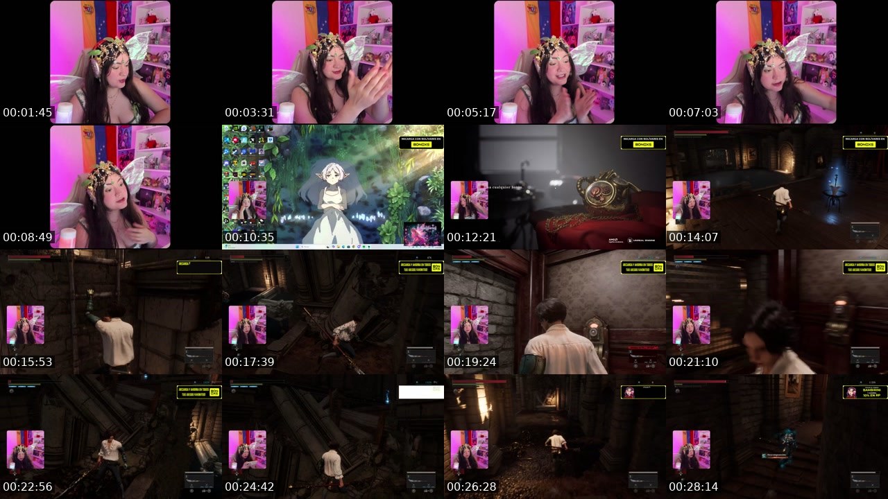 Contact-sheet preview of Bambirini's Twitch recording