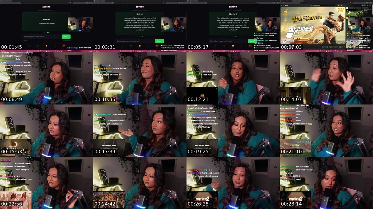 Contact-sheet preview of aurameer's Twitch recording
