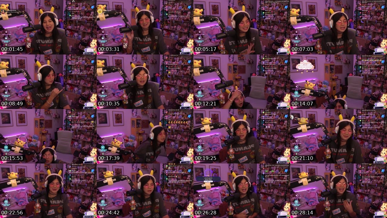 Contact-sheet preview of TiffachuFTW's Twitch recording