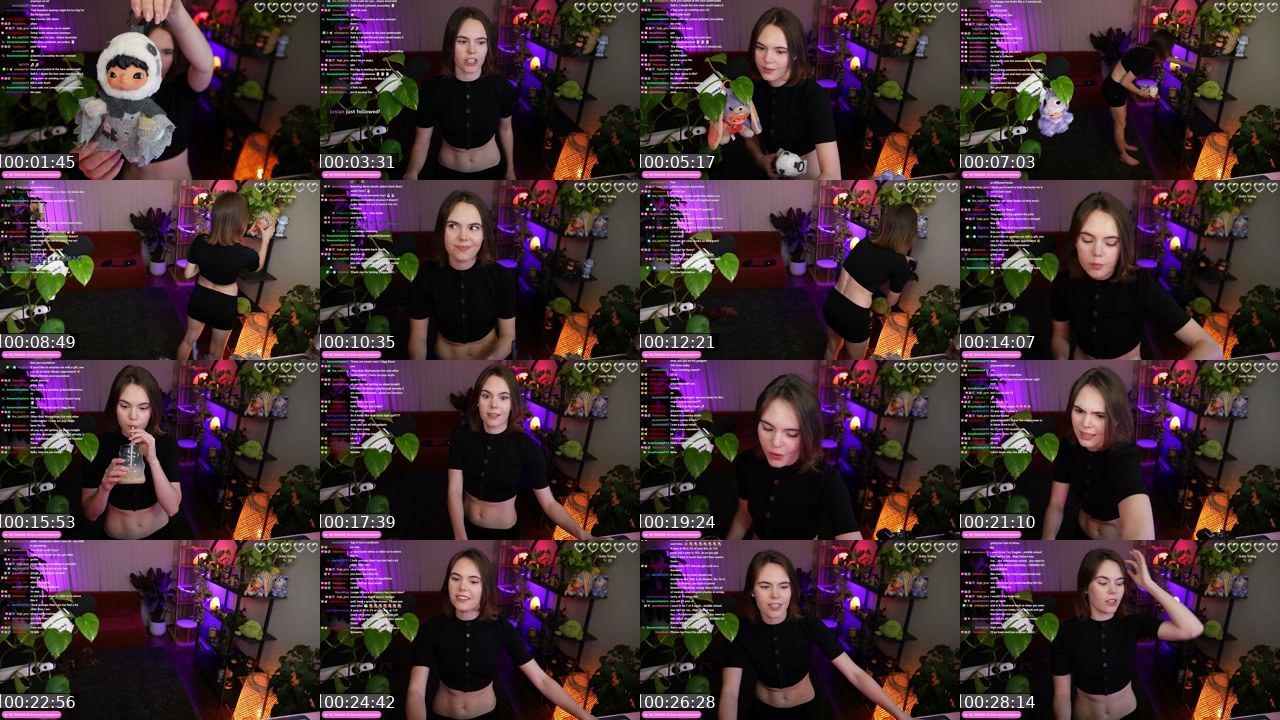 Contact-sheet preview of cassiabree's Twitch recording