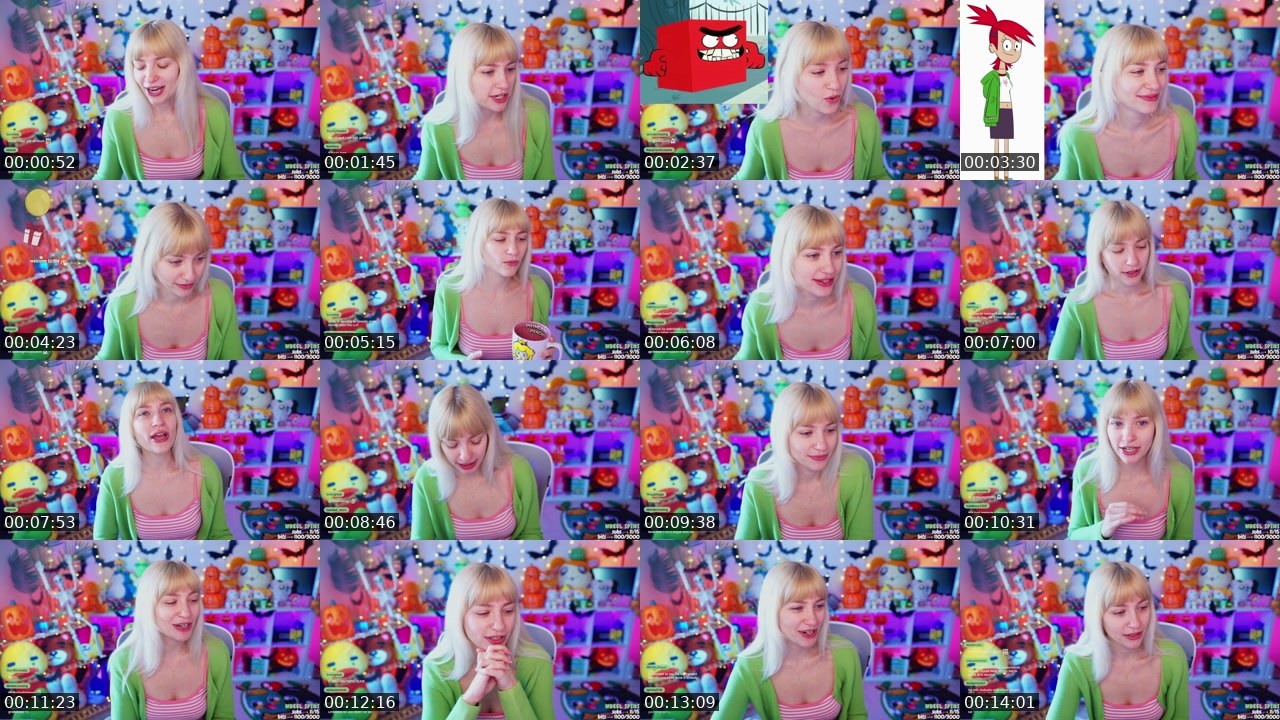 Contact-sheet preview of OlivesCrossing's Twitch recording