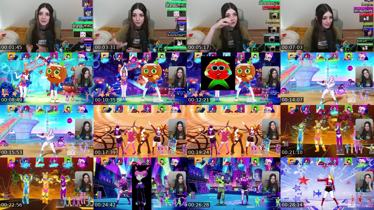 Contact-sheet preview of sincerelyLyn's Twitch recording
