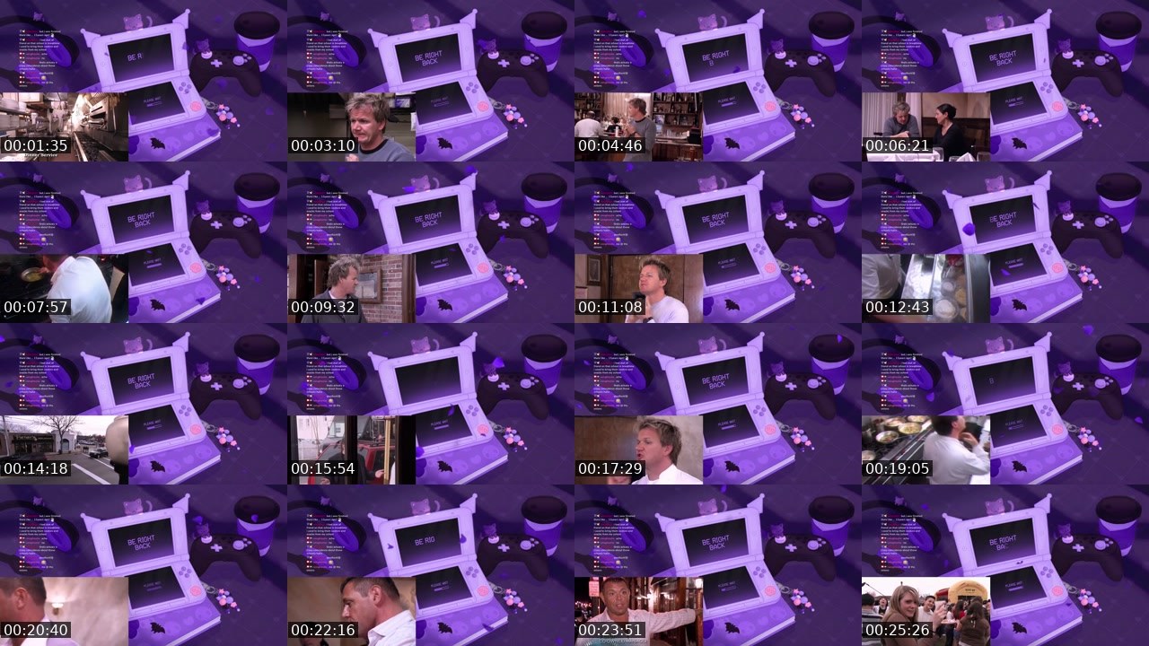 Contact-sheet preview of rainghoulie's Twitch recording