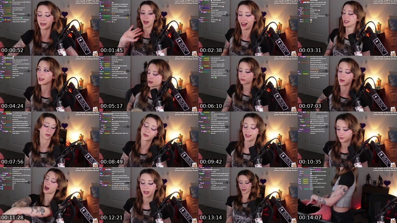 Contact-sheet preview of Nezba's Twitch recording