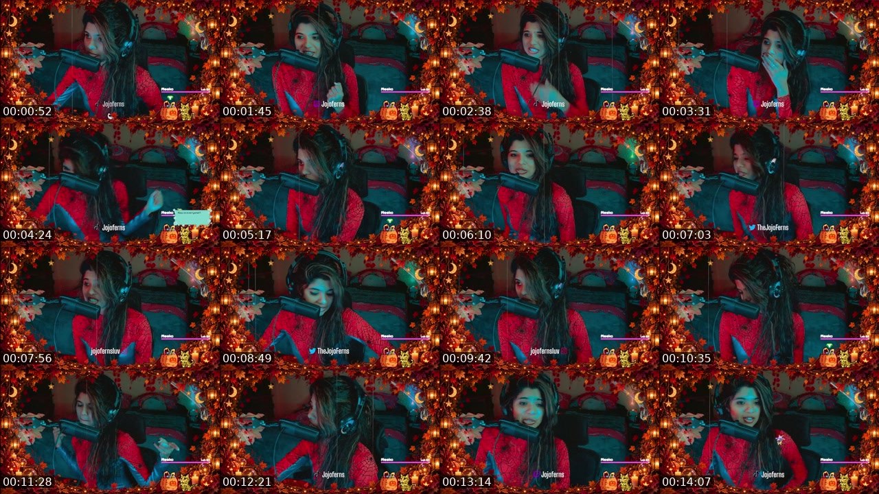 Contact-sheet preview of Jojoferns's Twitch recording