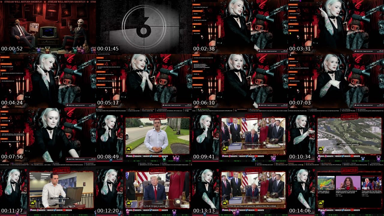 Contact-sheet preview of sadgirl's Twitch recording