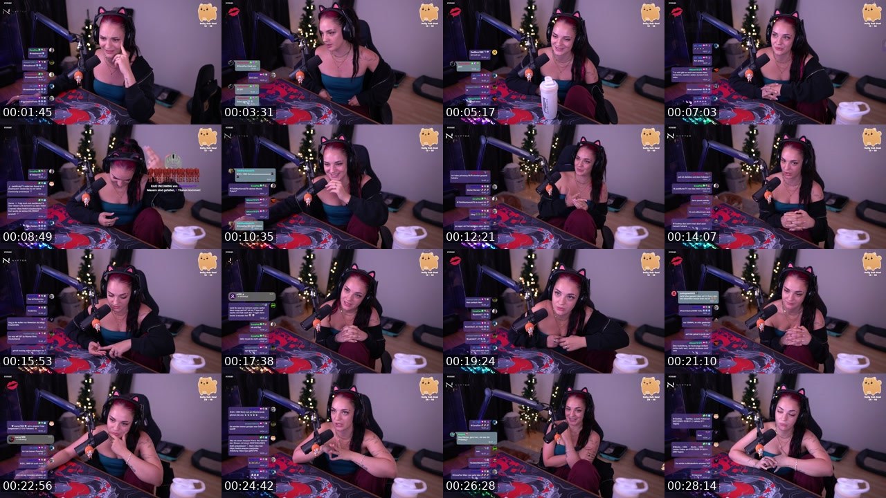 Contact-sheet preview of Wandella's Twitch recording