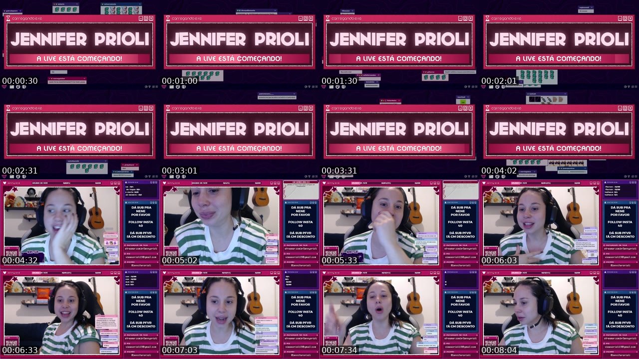 Contact-sheet preview of jennyprioli's Twitch recording