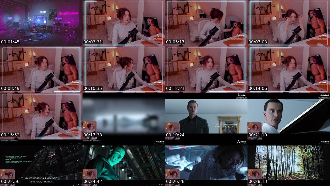 Contact-sheet preview of OlyaVoodoo's Twitch recording