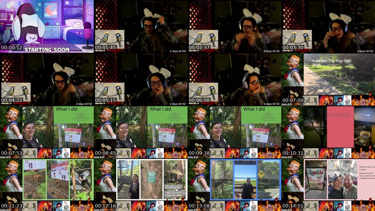 Contact-sheet preview of LivionaPrayers's Twitch recording