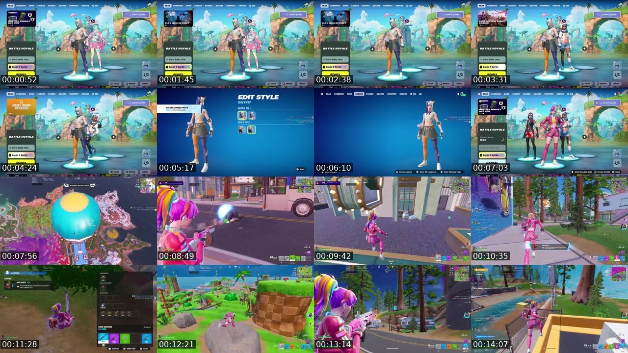 Contact-sheet preview of Alursi's Twitch recording