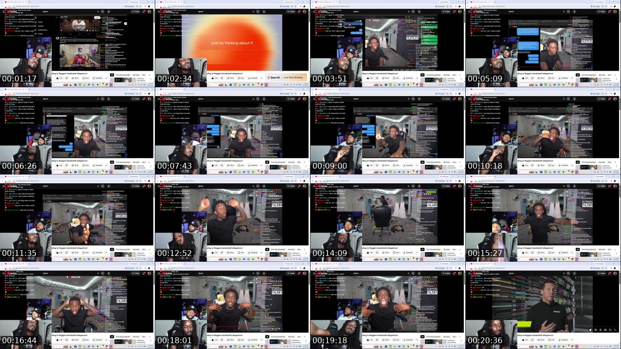 Contact-sheet preview of CodeChill504's Twitch recording