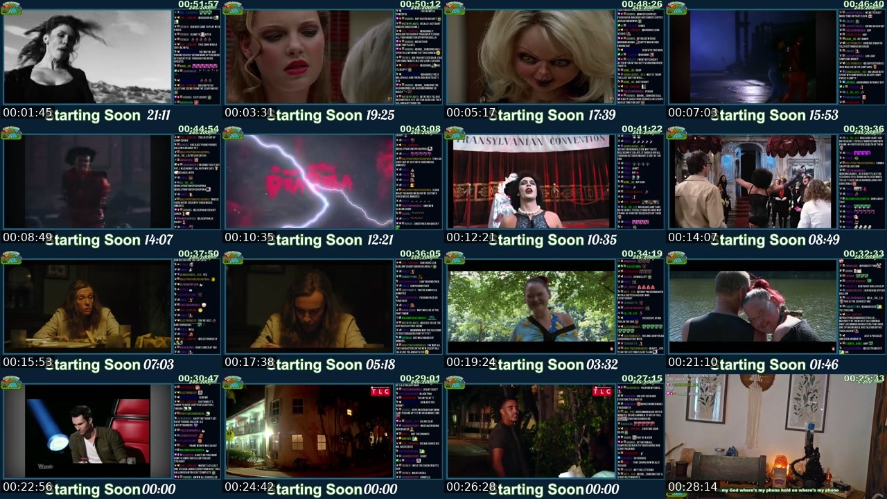 Contact-sheet preview of Kaceytron's Twitch recording