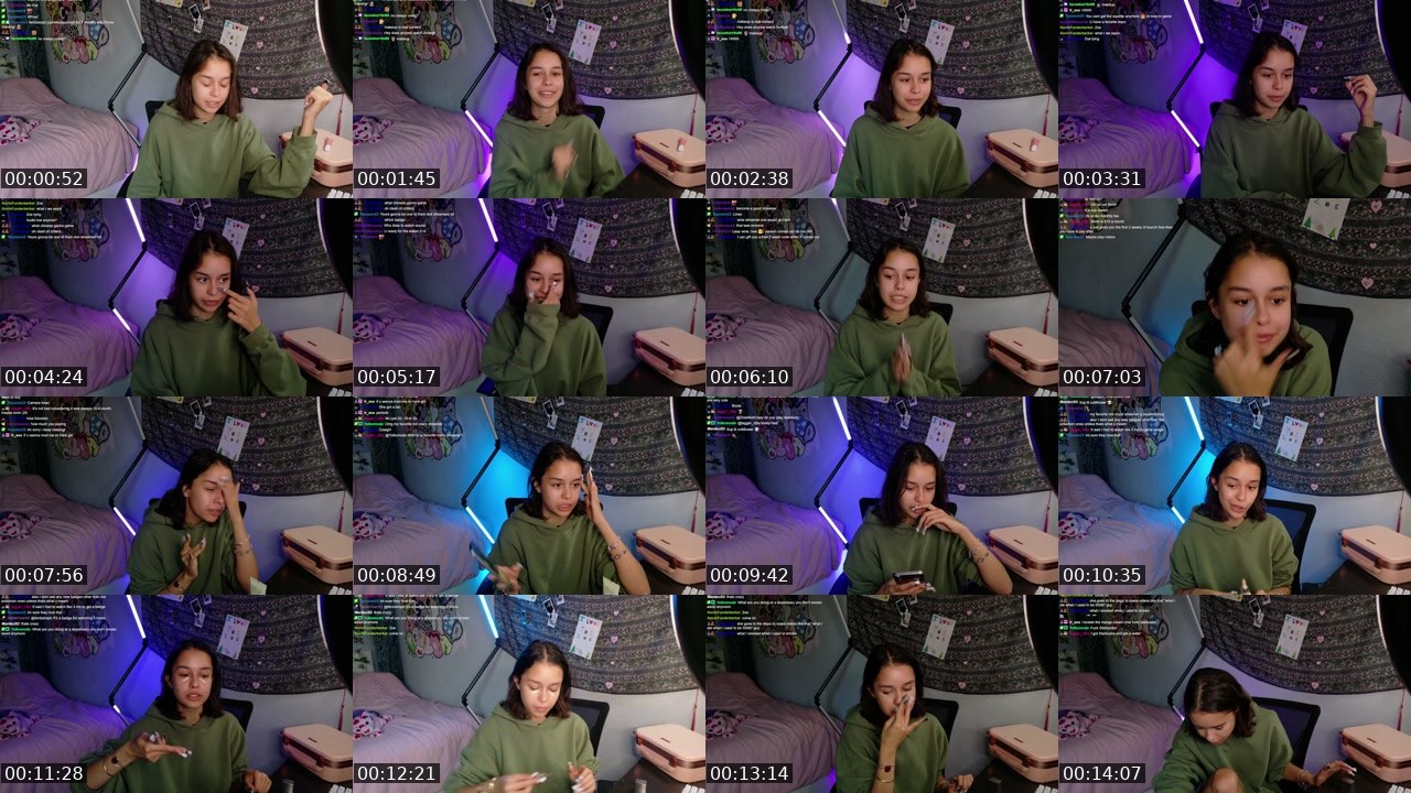 Contact-sheet preview of ZoesNotCrazy's Twitch recording