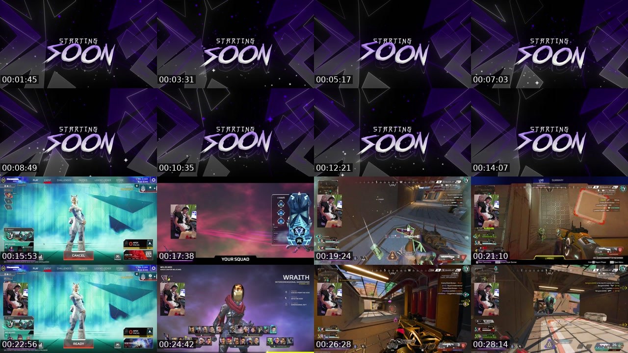 Contact-sheet preview of saiki_vtx's Twitch recording