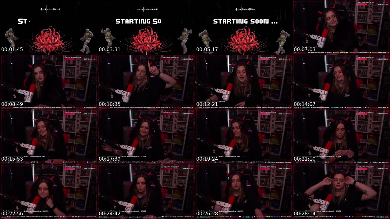 Contact-sheet preview of Mullersie's Twitch recording