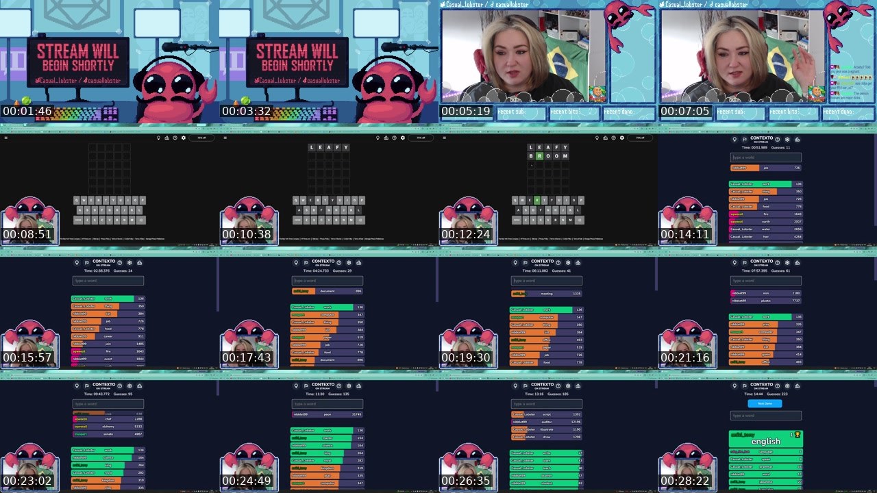 Contact-sheet preview of Casual_Lobster's Twitch recording