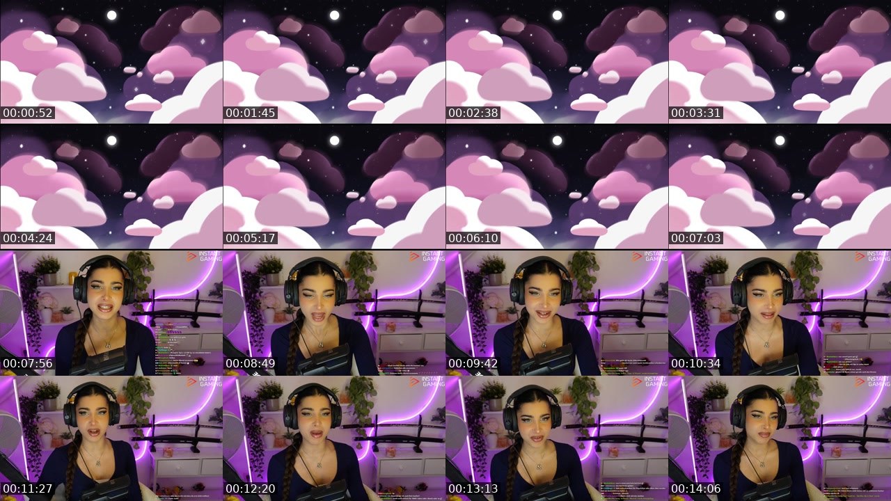 Contact-sheet preview of Naschiitaschii's Twitch recording