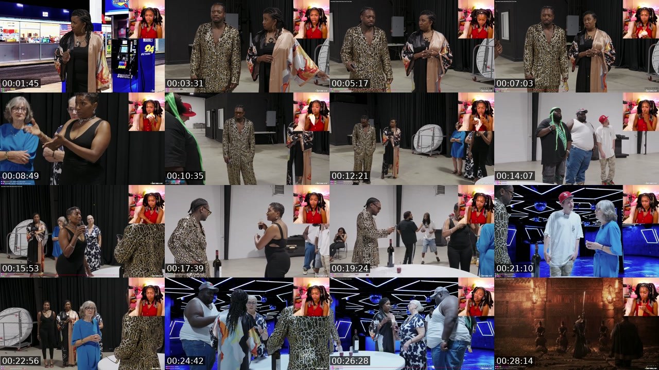 Contact-sheet preview of Cutegunz's Twitch recording