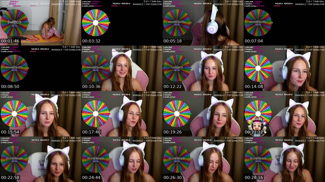 Contact-sheet preview of polandgoodgirl's Twitch recording