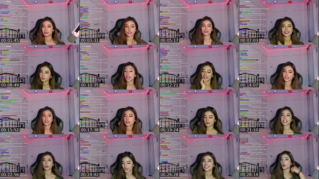 Contact-sheet preview of InvadingDarkness's Twitch recording
