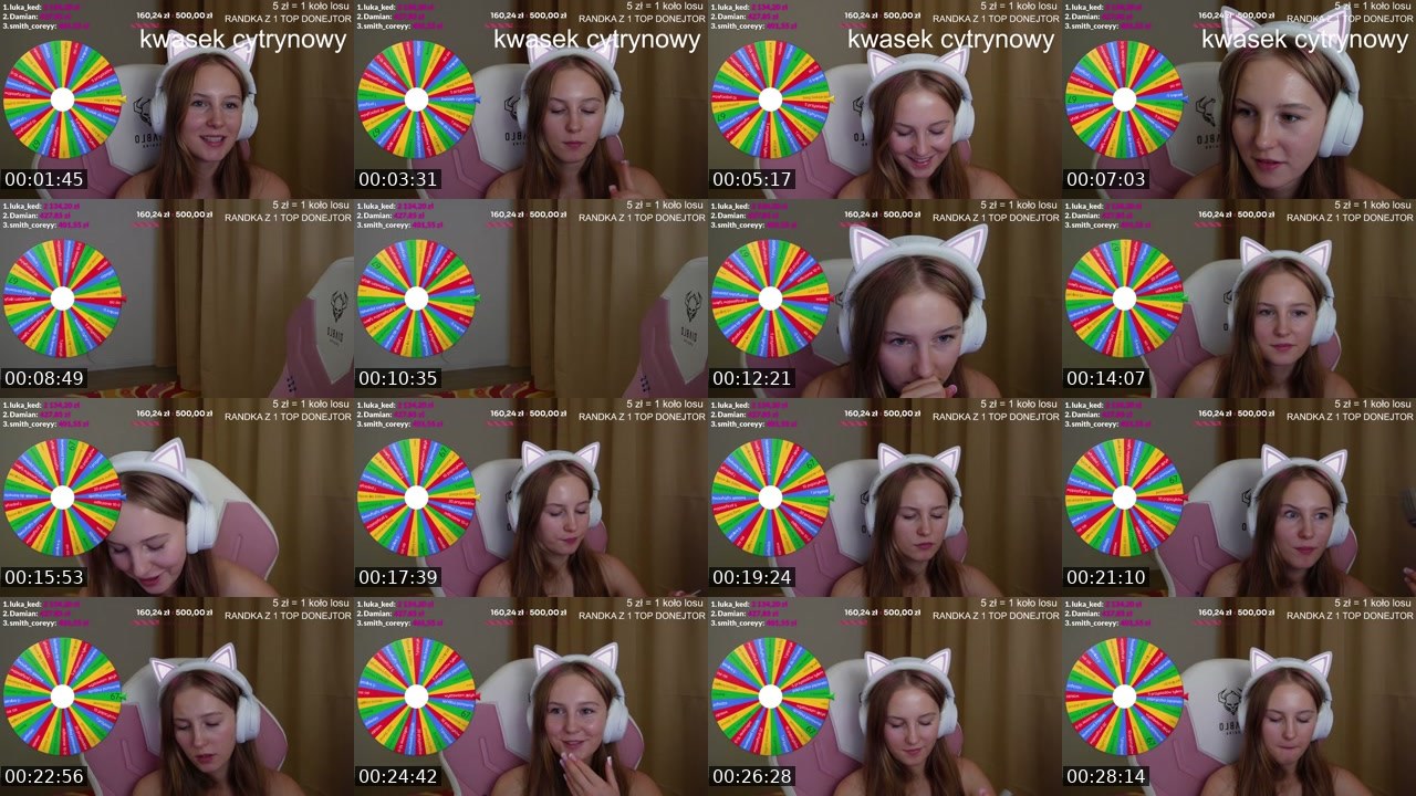 Contact-sheet preview of polandgoodgirl's Twitch recording